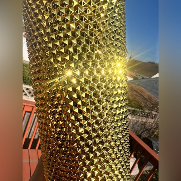 Starbucks Inspired 24oz Metallic Gold Studded Tumbler - Picture 5 of 6